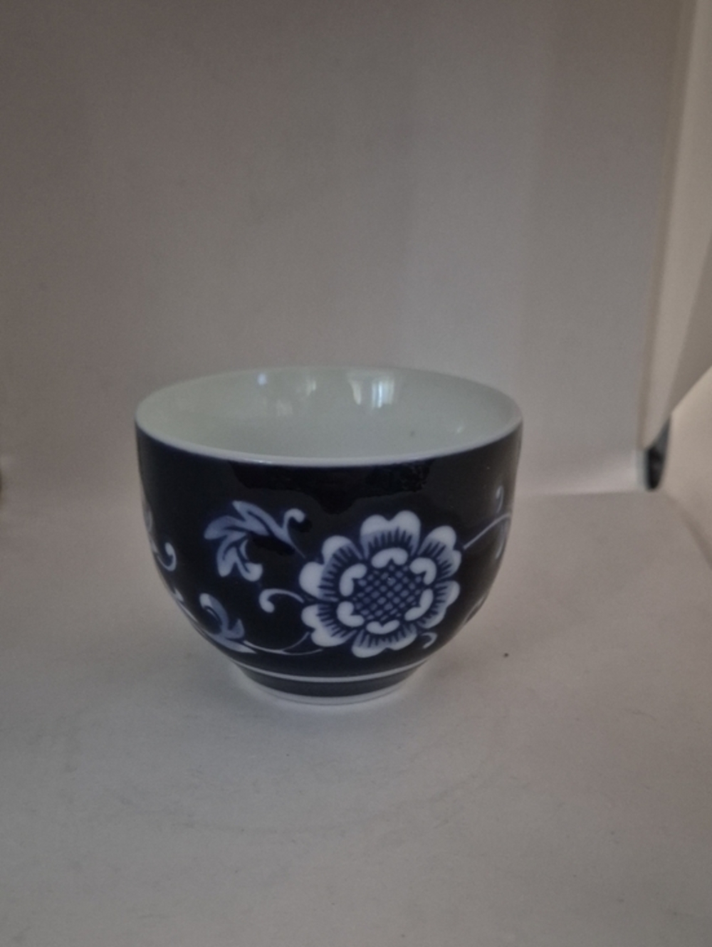 Pier1 MandarinSake Cup Blue White  Replacement